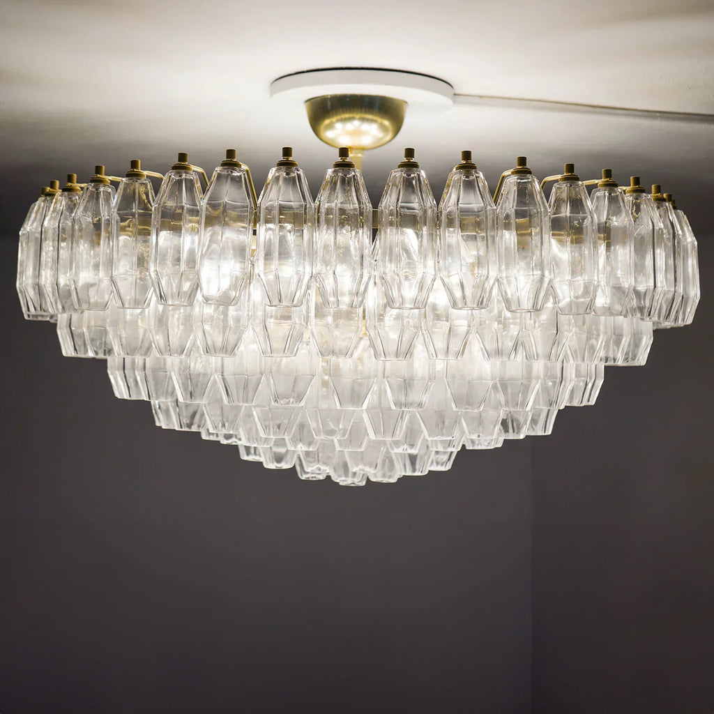 Prismatico 12-Light Clear Ceiling Lamp 35