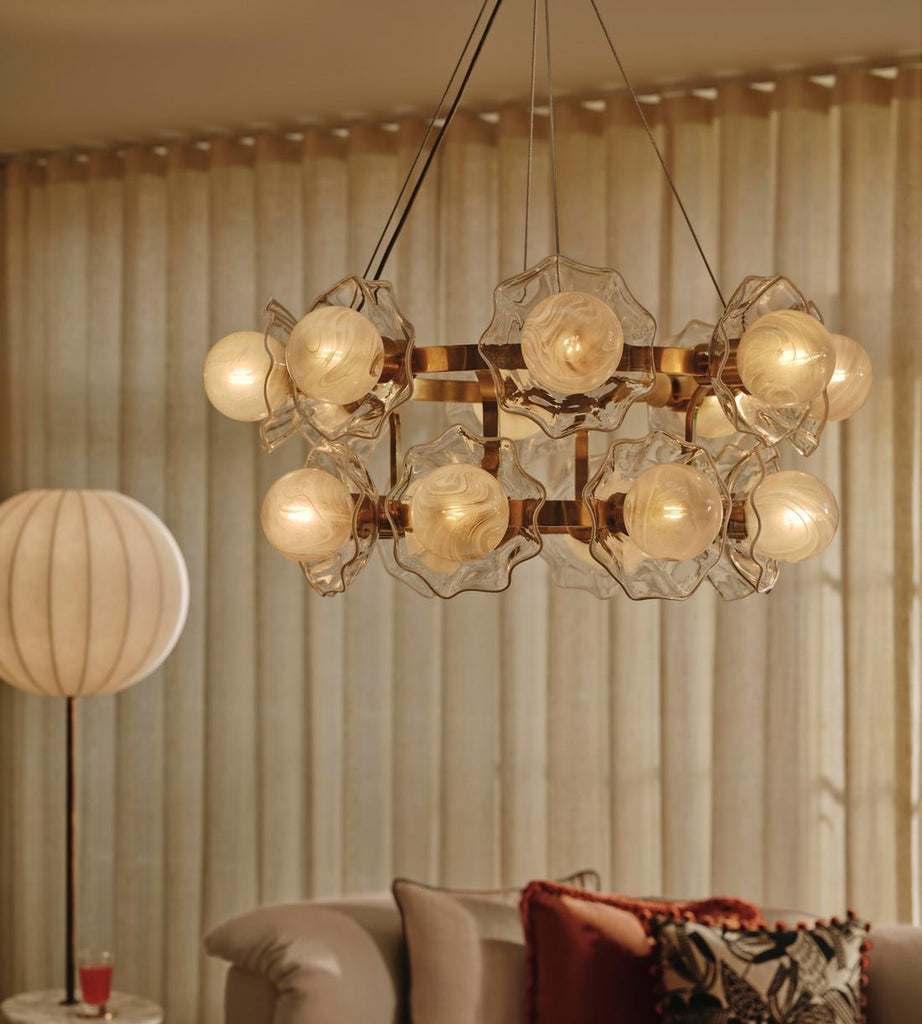 Holly Glass Chandelier 32
