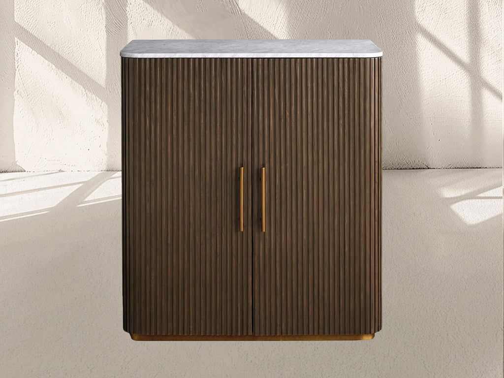Finnley Plinth Bar Cabinet
