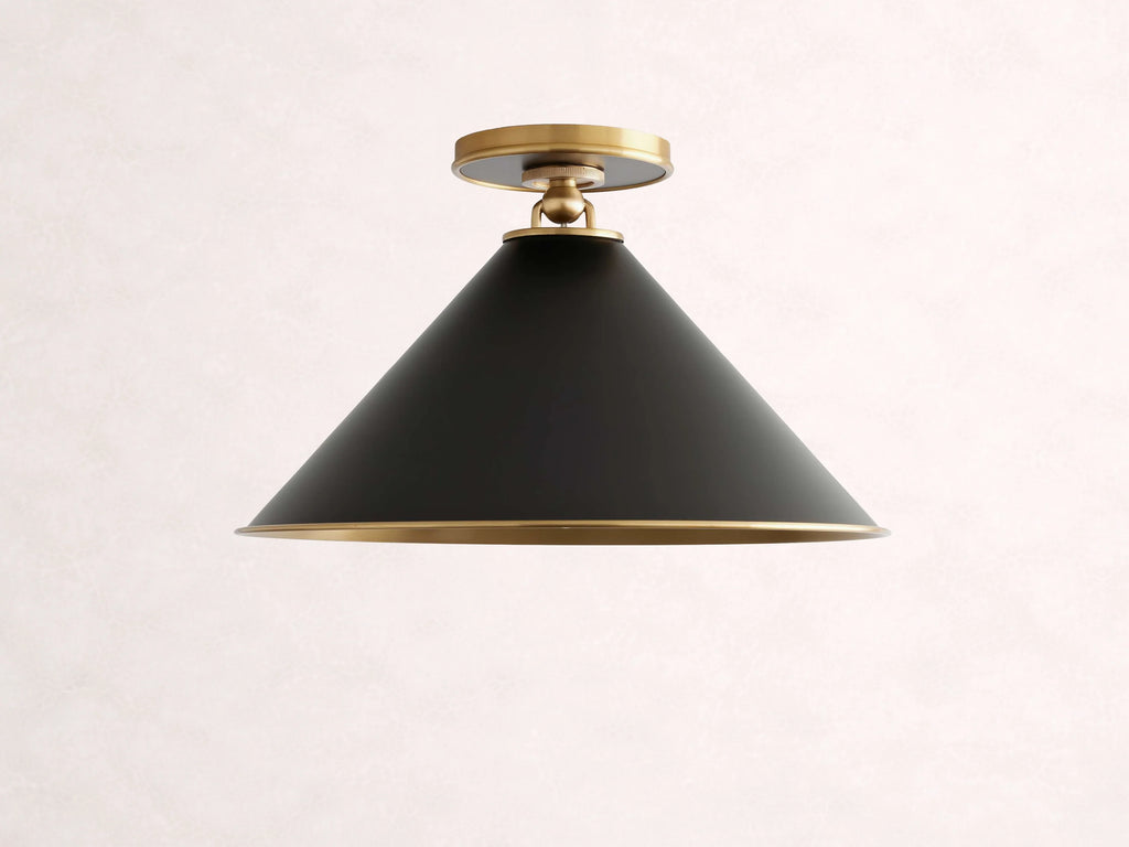 Arno Small Flushmount in Black
