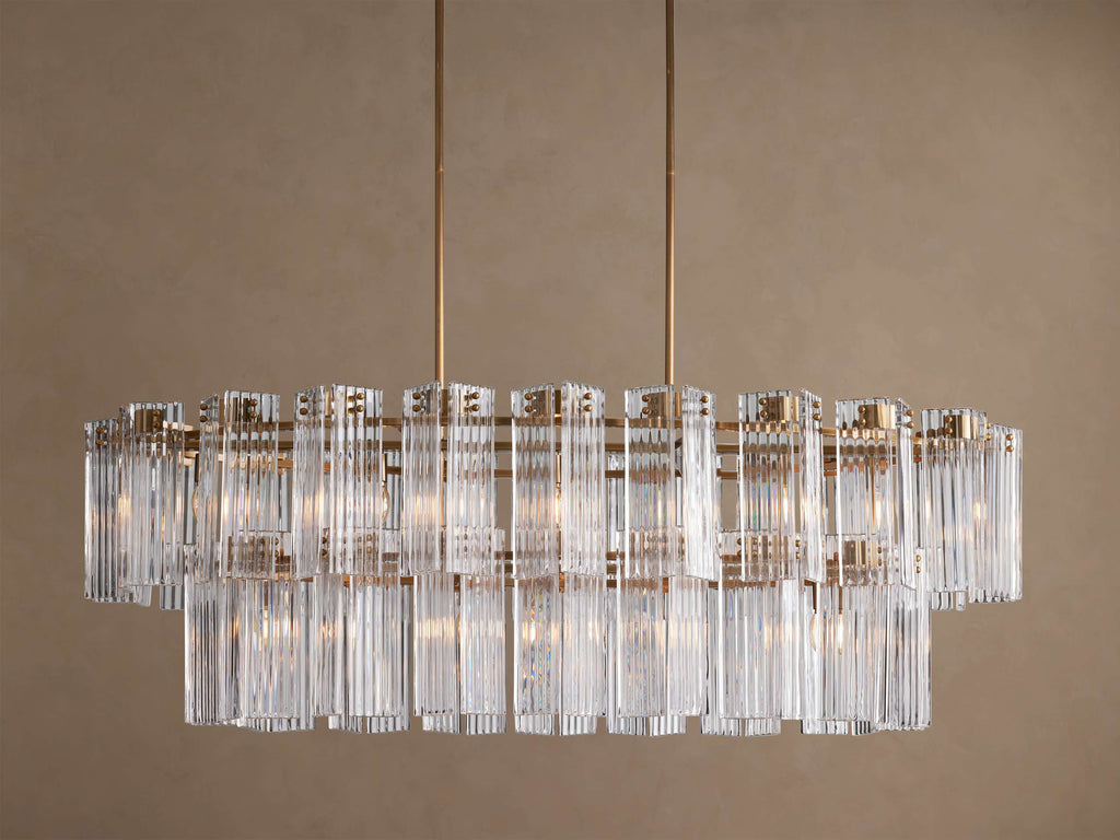 Delsie Oval Tiered Chandelier 63'' 72