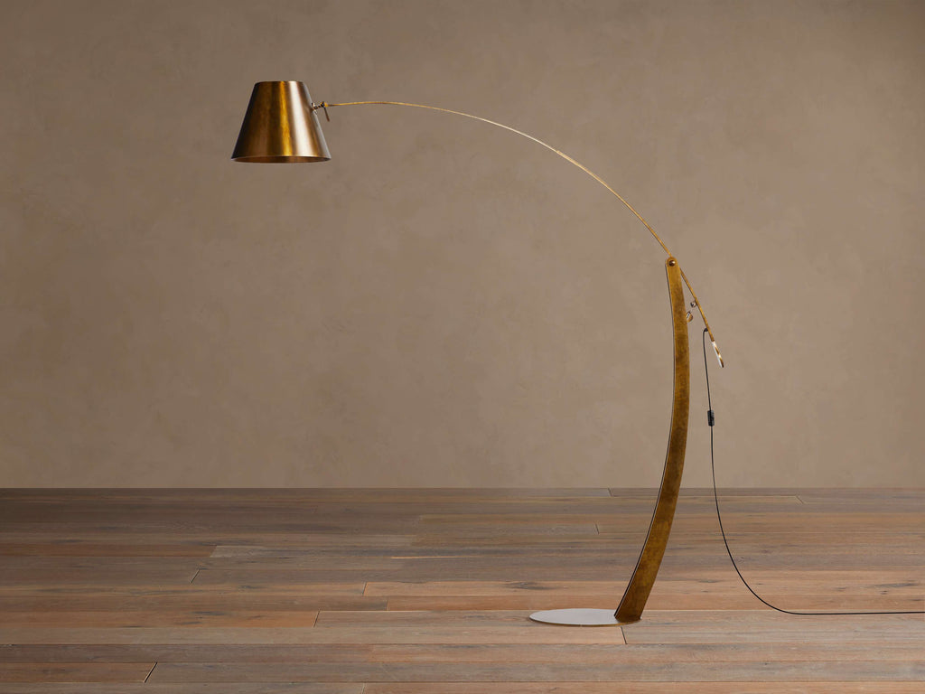 Arcadia Bronze Arc Floor Lamp