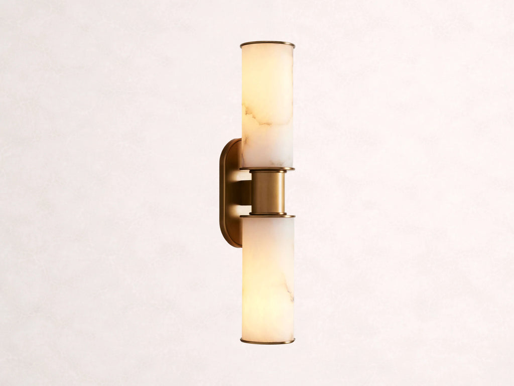 Harlin 2-Light Wall Sconce in Alabaster