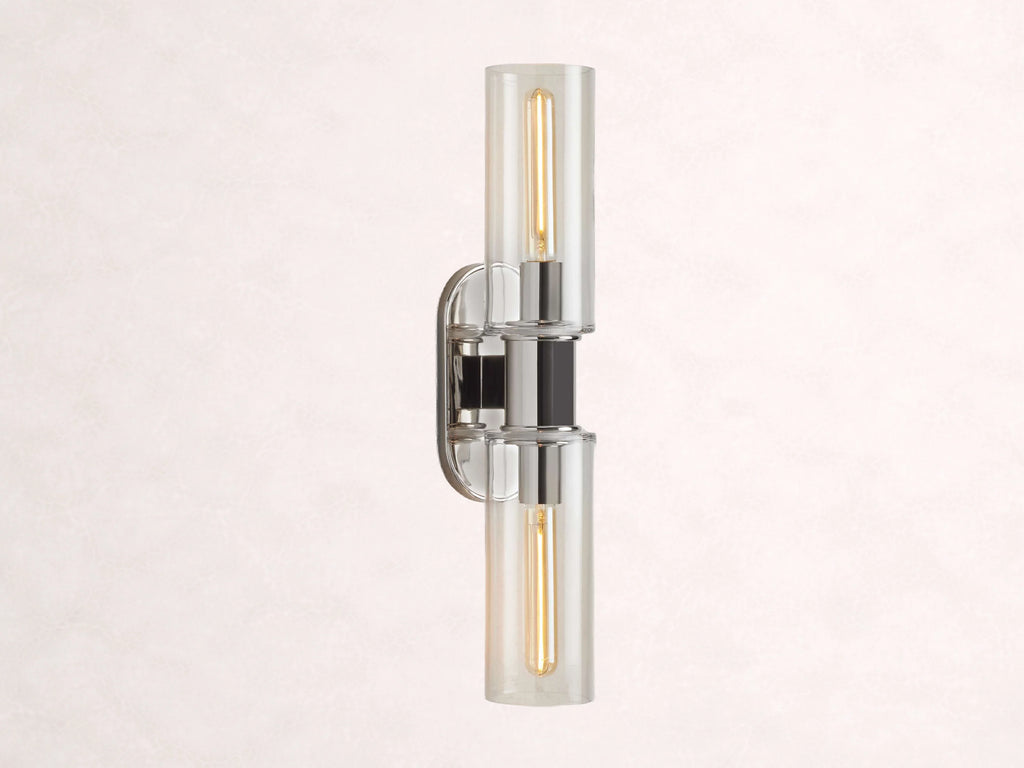 Harlin 2-Light Wall Sconce in Clear