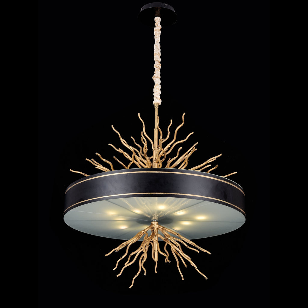 Organic Drum Branch Pendant Light