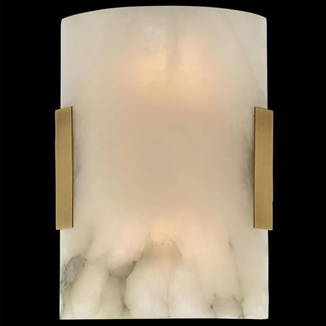 Curved Alabaster Wall Sconce