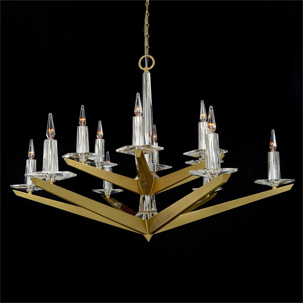 Antares Natural Brass Chandelier 48