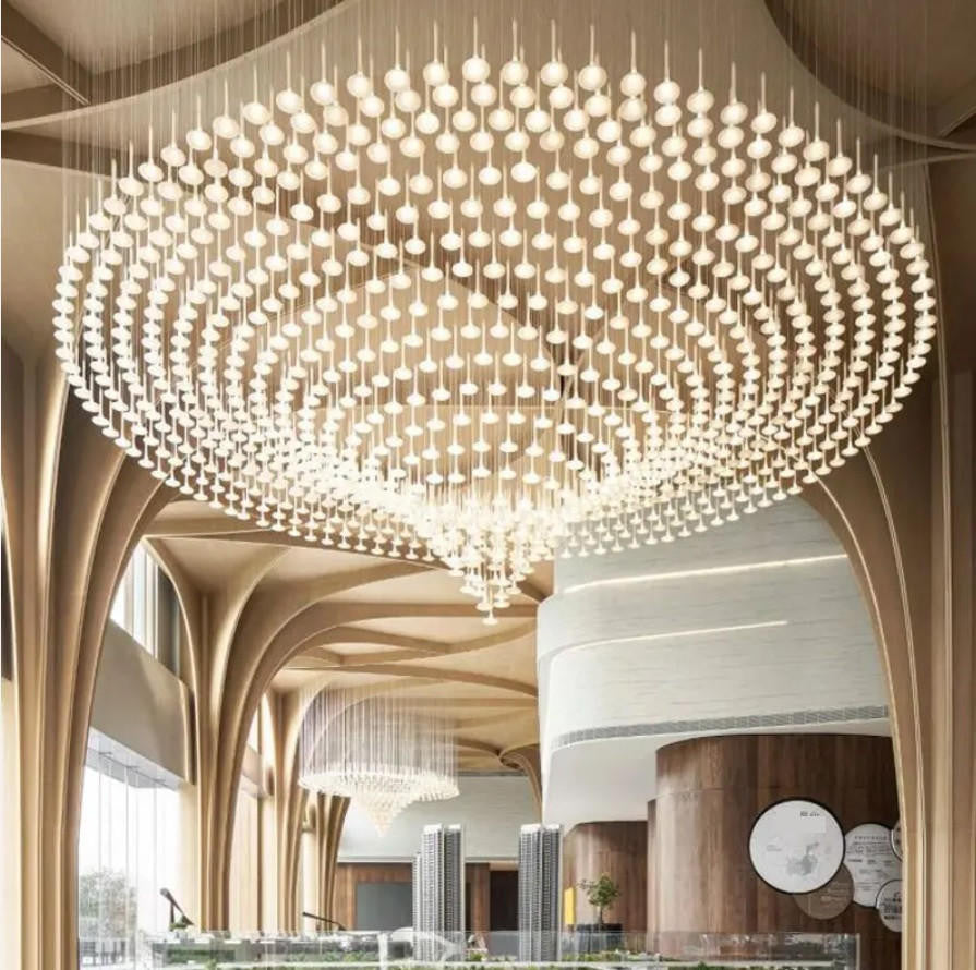 Lunara Modern Hotel Lobby Lighting