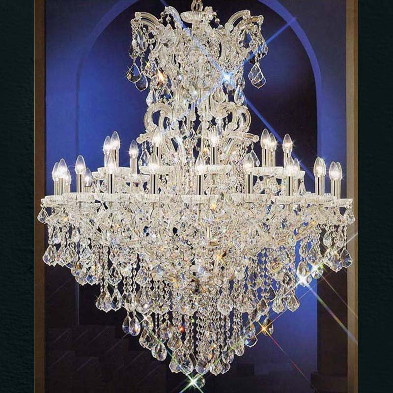 Big size chrome maria theresa chandelier