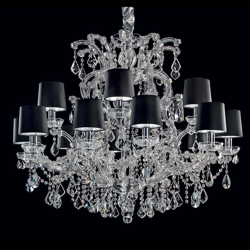 Black shade maria theresa chandelier
