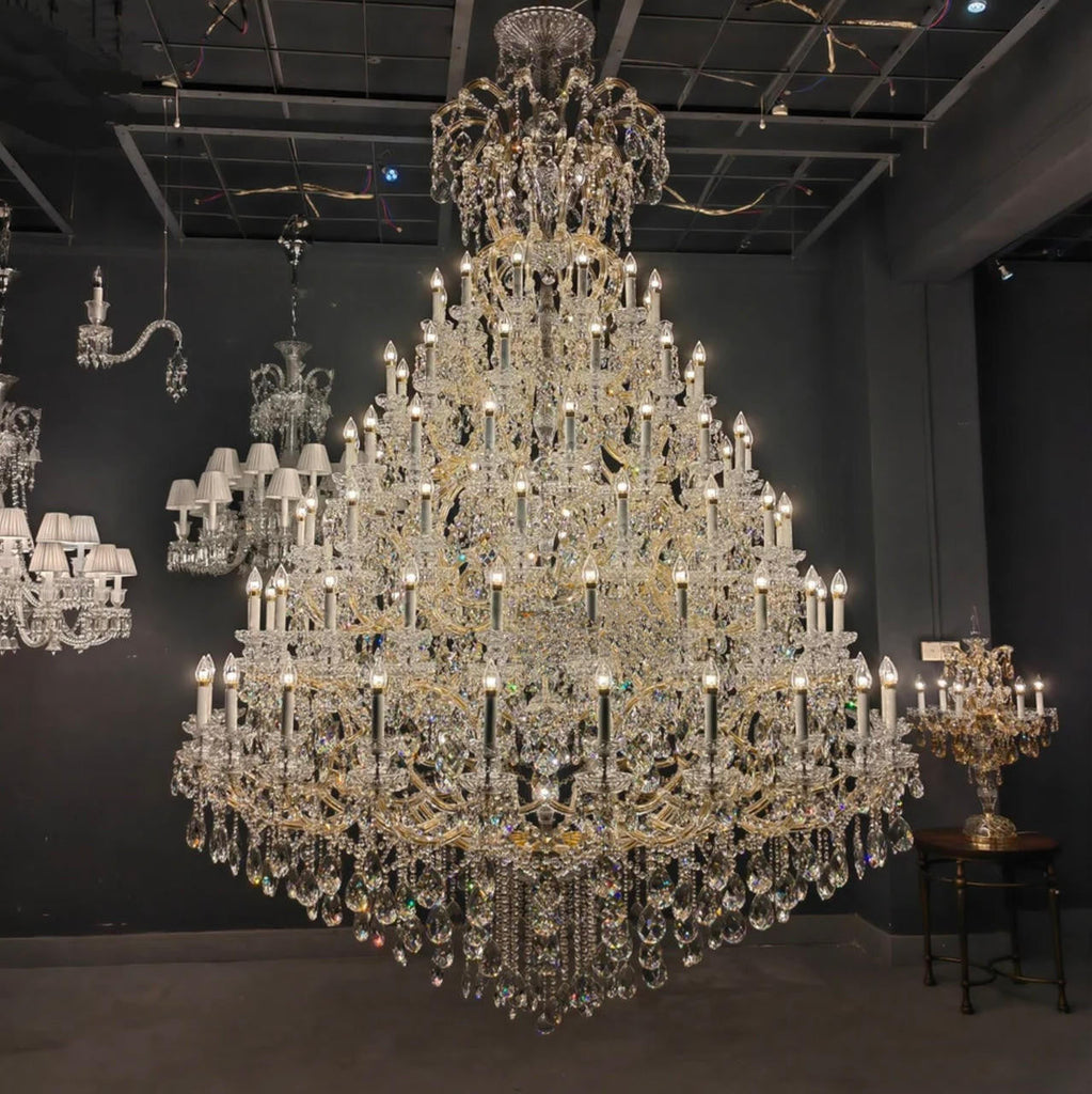 Isla Long Crystal Chandelier