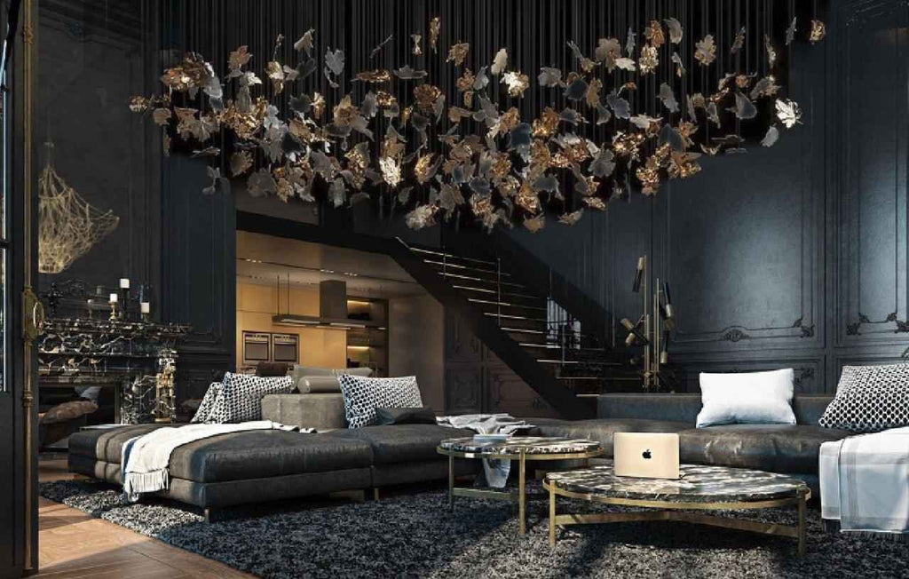 Opulent Leaves Branch Chandelier
