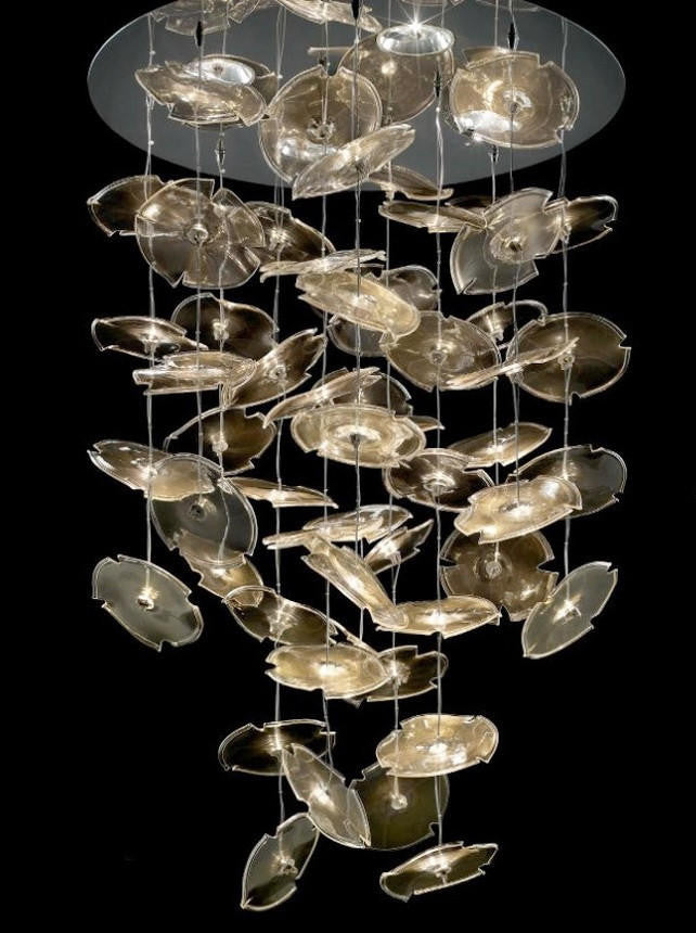 Exagon Suspension Crystal Chandelier