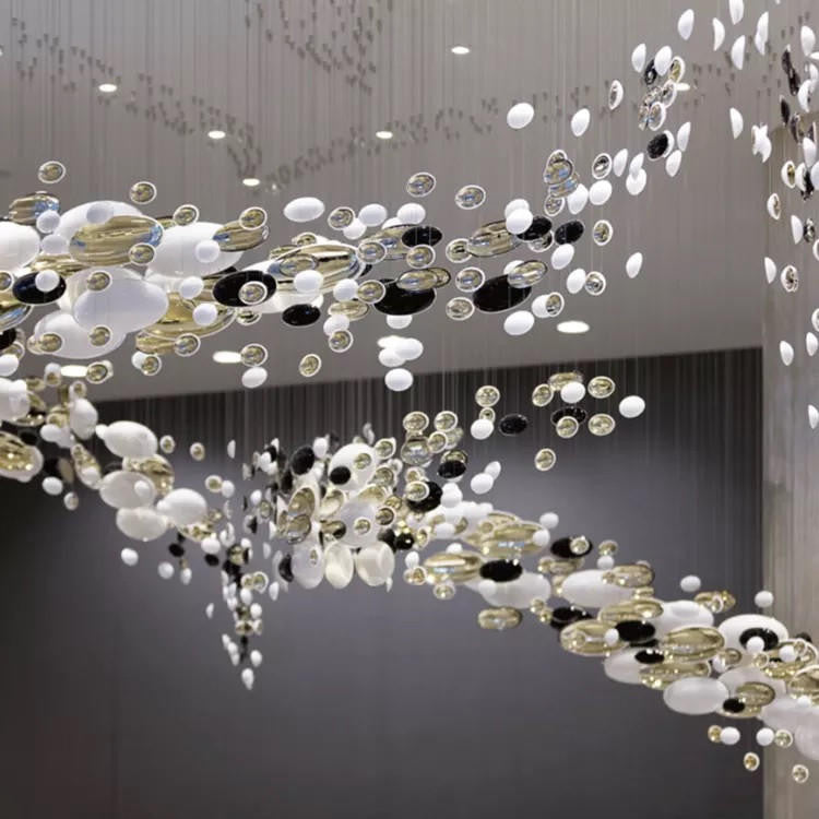 Gold Black and White Ultra Modern Chandeliers
