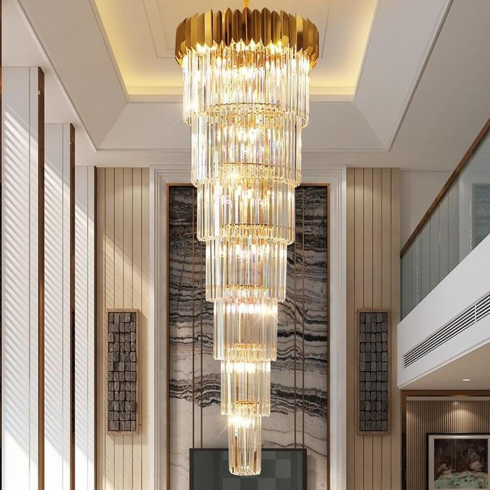 Giovanni Long Chandeliers For High Ceilings