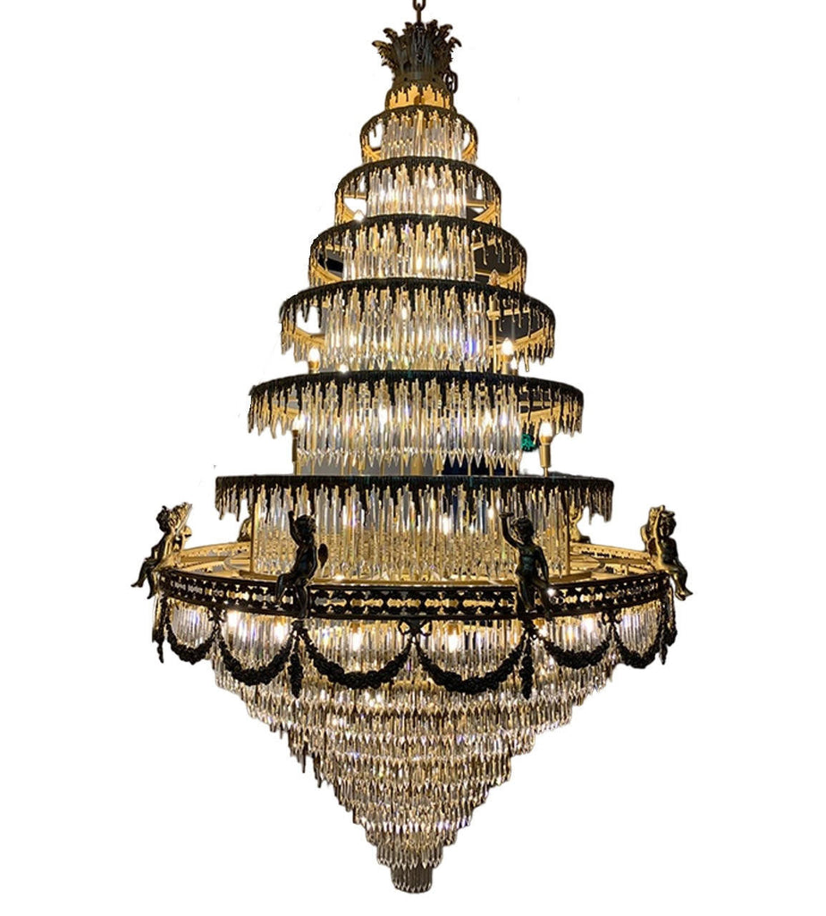 Liliana Large Grand Hotel Gold Crystal Chandelier
