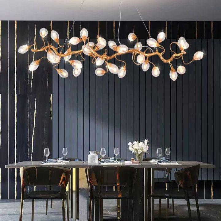 Levi Luxury Brass Branch Chandelier