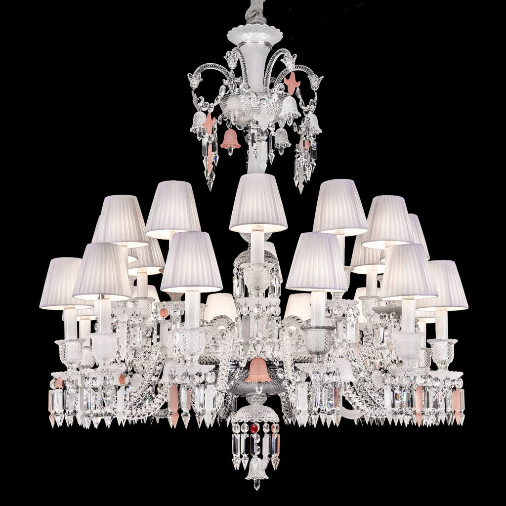 24 lights baccarat chandelier with short neck