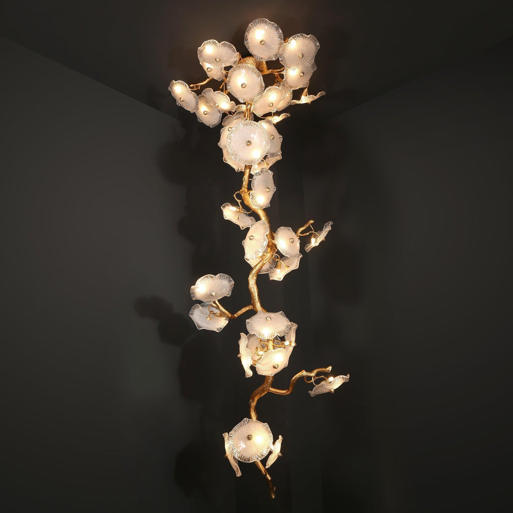 Modern Nenufar Luxury Branch Chandelier For Staircase