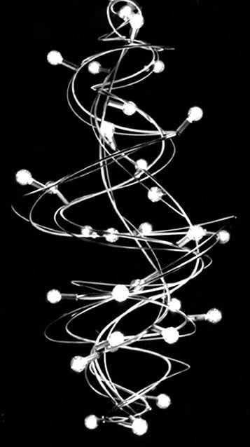 Metal Art Coil Chandelier
