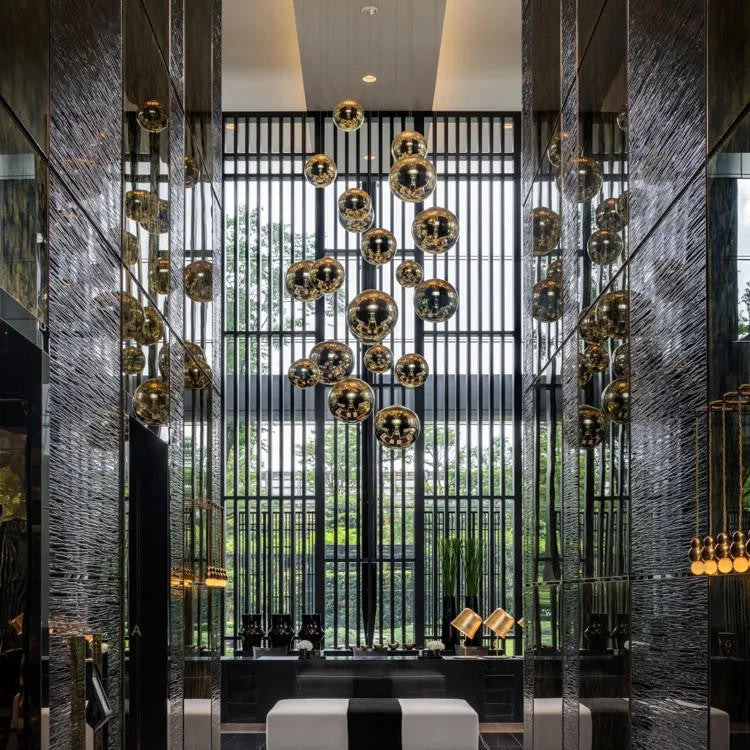 Gold Contemporary Chandelier - Statement Lighting