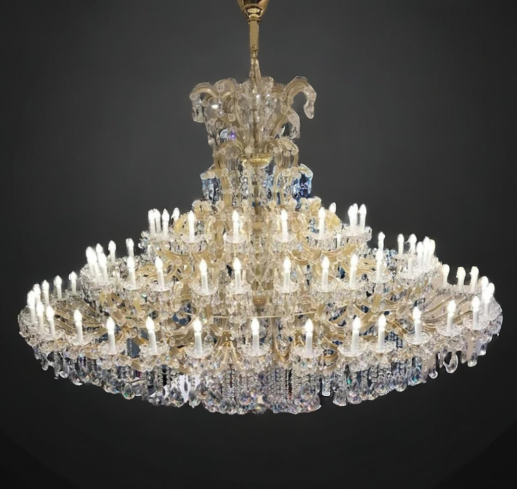 Rhea Huge Brass Chandelier