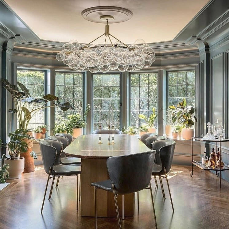 Wreath Bubble Glass Chandelier