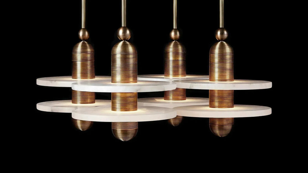 Alabaster Mono 4 Pendants