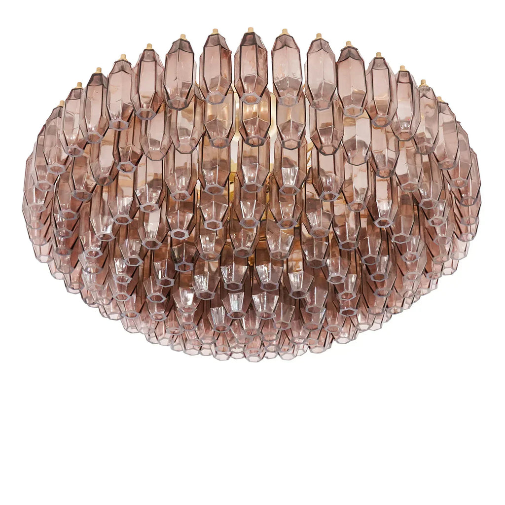 Prismatico Amethyst Glass Ceiling Lamp 35