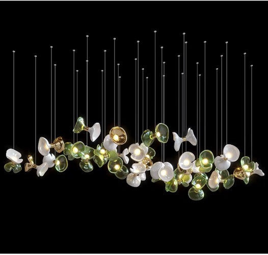 Frida Luxury Glass Chandelier – Modern Designer Ceiling Light for Living Room & Dining Room