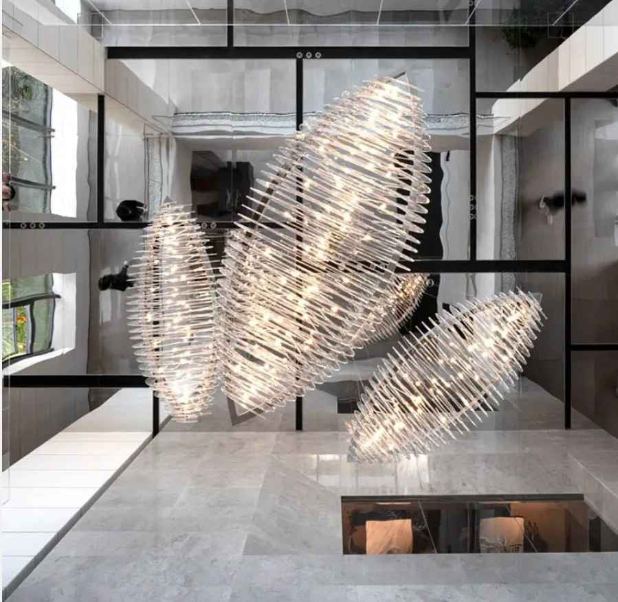 Contemporary Chandeliers For Foyer - Modern Lighting Chandelier - Glass Designer Chandelier